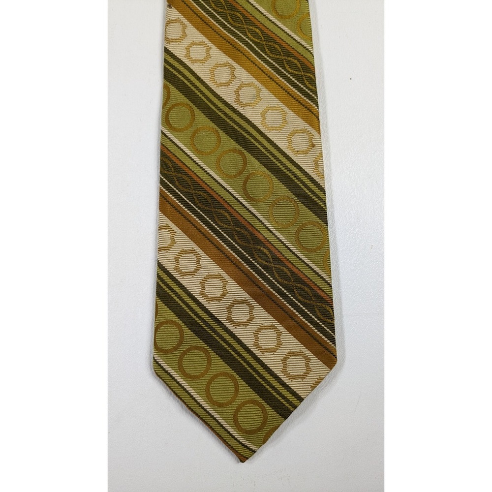Lot of 10 Vintage Designer Ties Silk and Polyester, Striped, paisley, Gothic - Picture 4 of 16